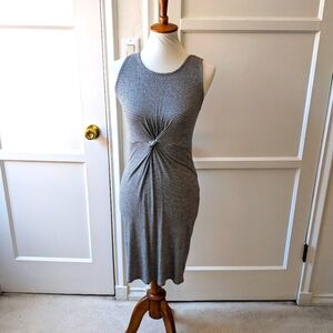 Olive + Oak striped front twist dress Size XS